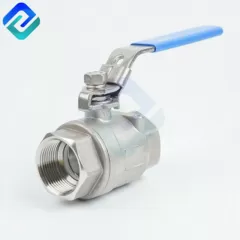 2 pc 304  316 grade stainless steel ball valve with BSP thread DN6~DN100
