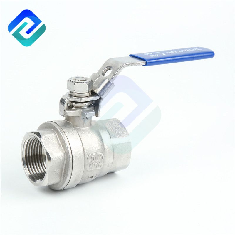 Two piece stainless steel ball valve light type