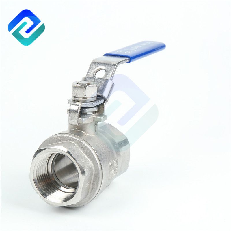 Two piece stainless steel ball valve light type