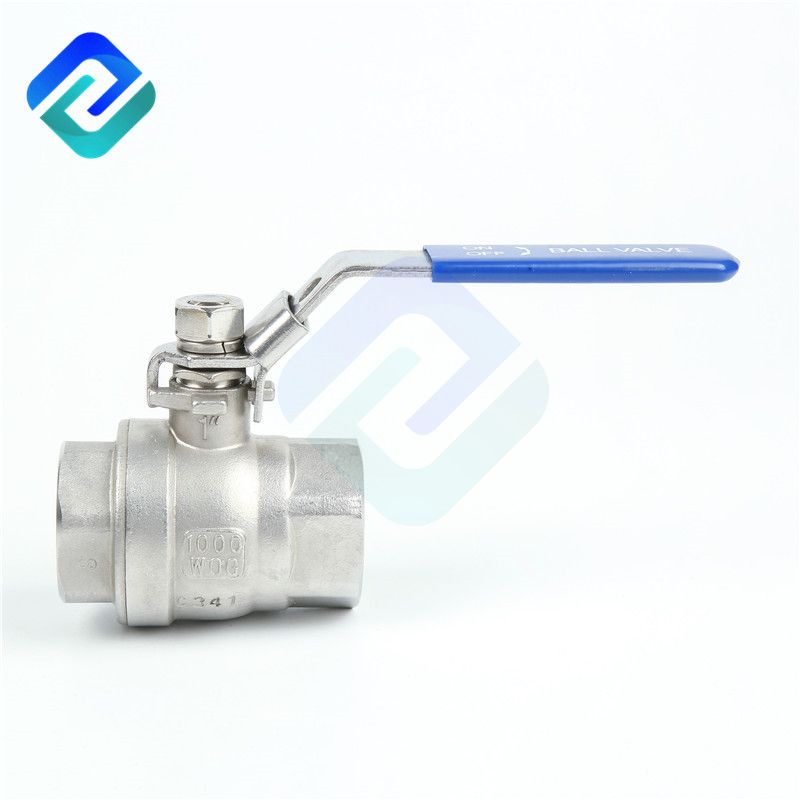 Two piece stainless steel ball valve light type