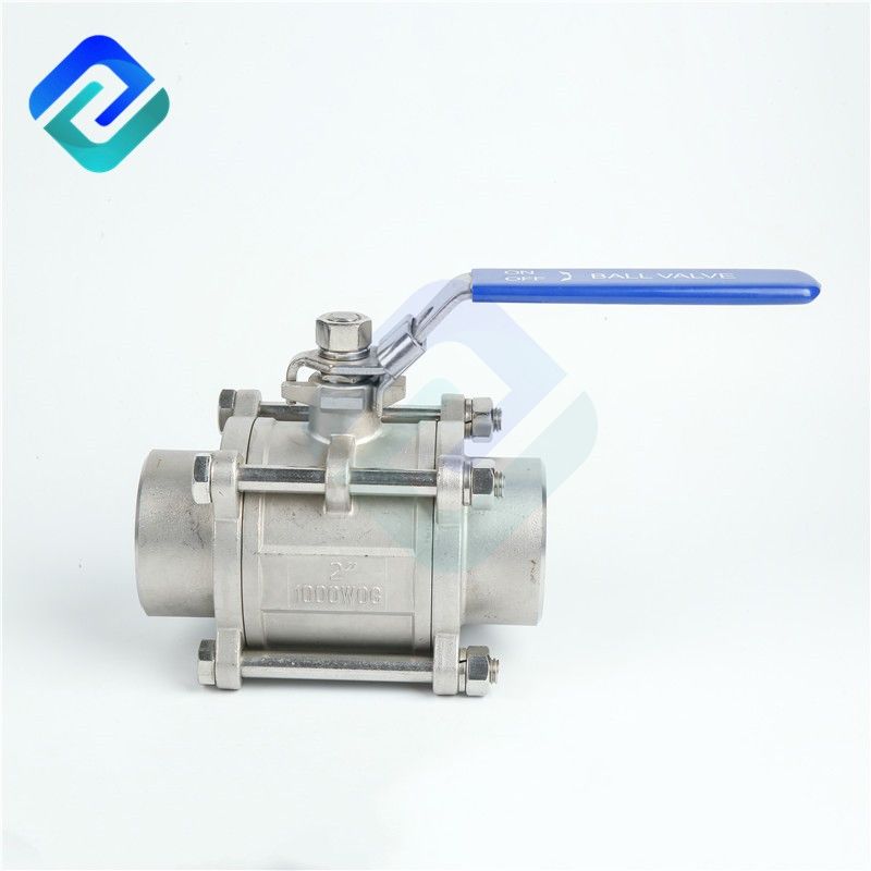 Stainless Steel 304 316L Manual butt weld 1000 WOG 3 PC ball valve