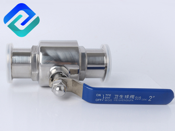 304 stainless steel sanitary ball valve 316L quick-opening clamp food-grade quick-connect valve