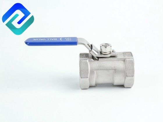 Precision casting one-piece ball valve reduced port with lock