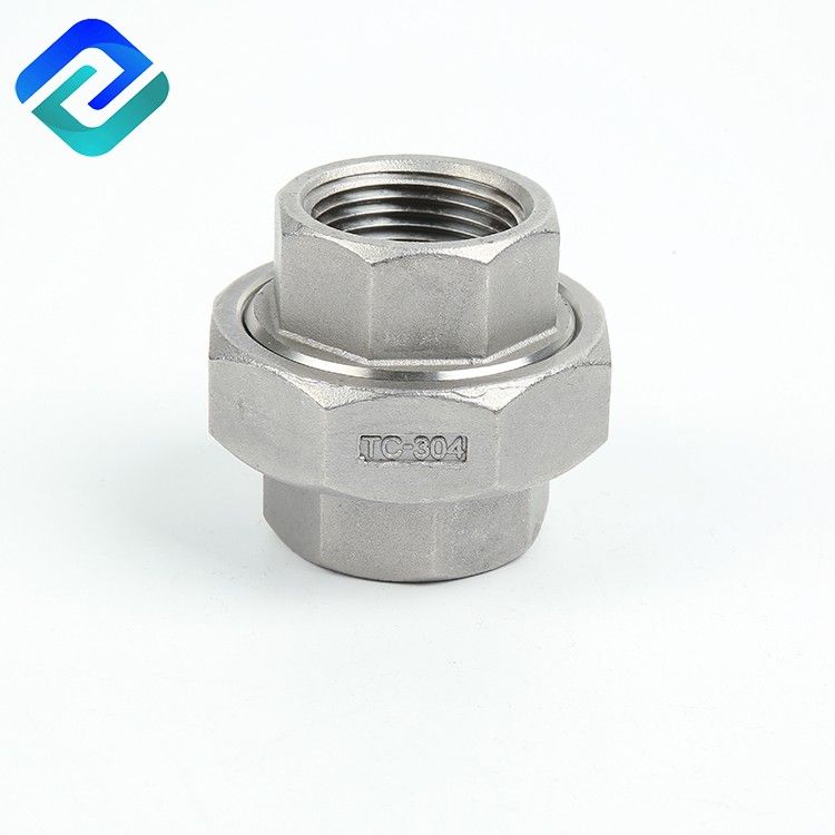 304/316 stainless steel investment cating pipe fittings female thread Union