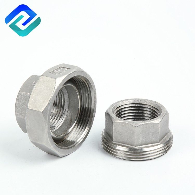 304/316 stainless steel investment cating pipe fittings female thread Union