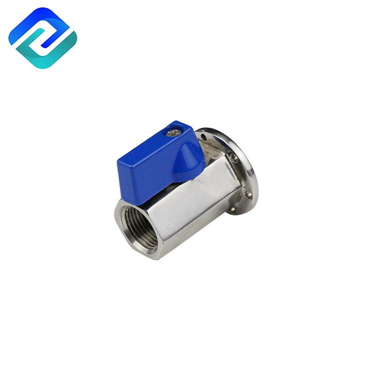 Beautiful design 304/316 stainless steel mini ball valve flanged end