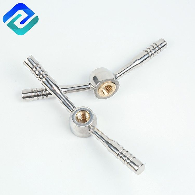 CF8 stainless steel lost wax casting manway hand wheel bar used for brewing equipment and Manhole