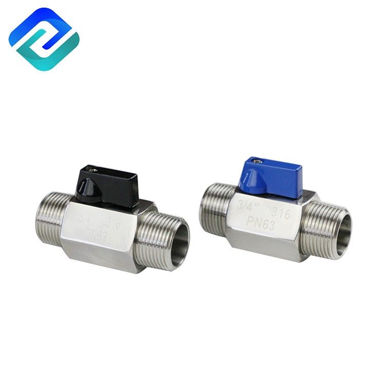 Female to female or male to male small mini 304 316 stainless steel 1/2 pn25 inch floating ball valve