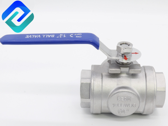 Stainless Steel Three Way Ball Valve 1/4''~4''