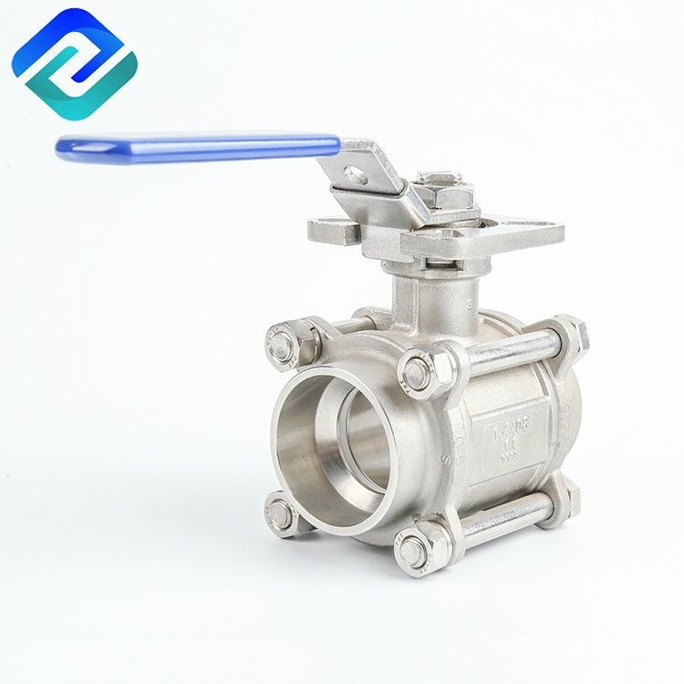 1000 wog cf8m stainless steel 3 PC  ball valve