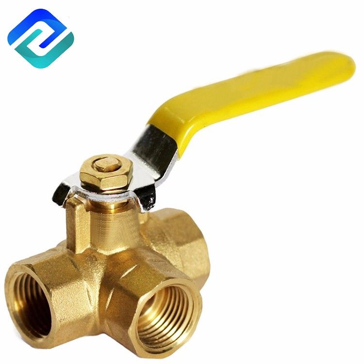 Q14F /Q15F brass 3-WAY T ball valve