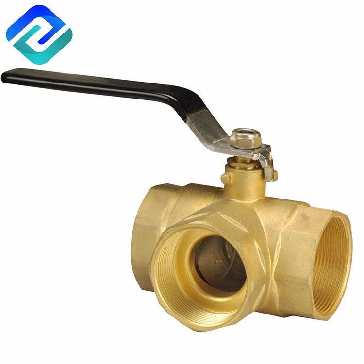 Q14F /Q15F brass 3-WAY T ball valve