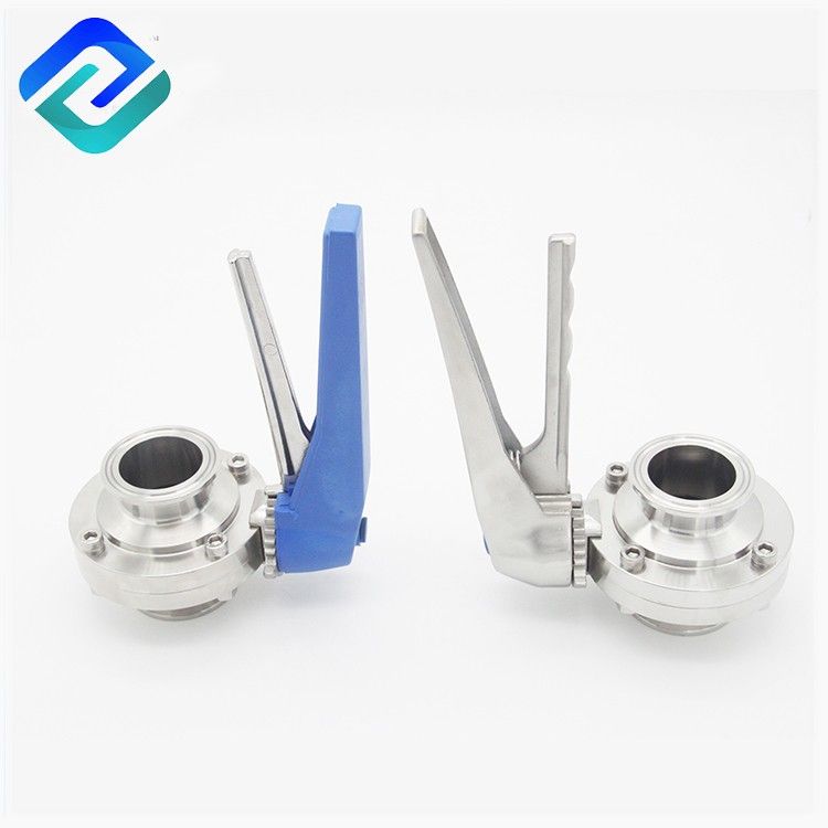 Hot Sell 304 / 316L Sanitary Stainless Steel Clamped Weld Butterfly Valve