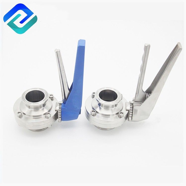 Hot Sell 304 / 316L Sanitary Stainless Steel Clamped Weld Butterfly Valve