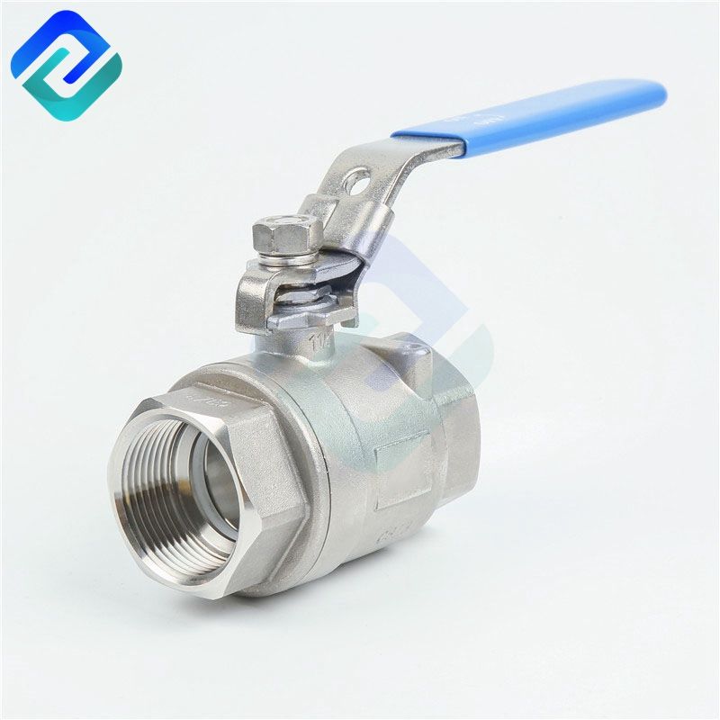 2 pc 304 316 grade stainless steel ball valve with BSP thread DN6~DN100