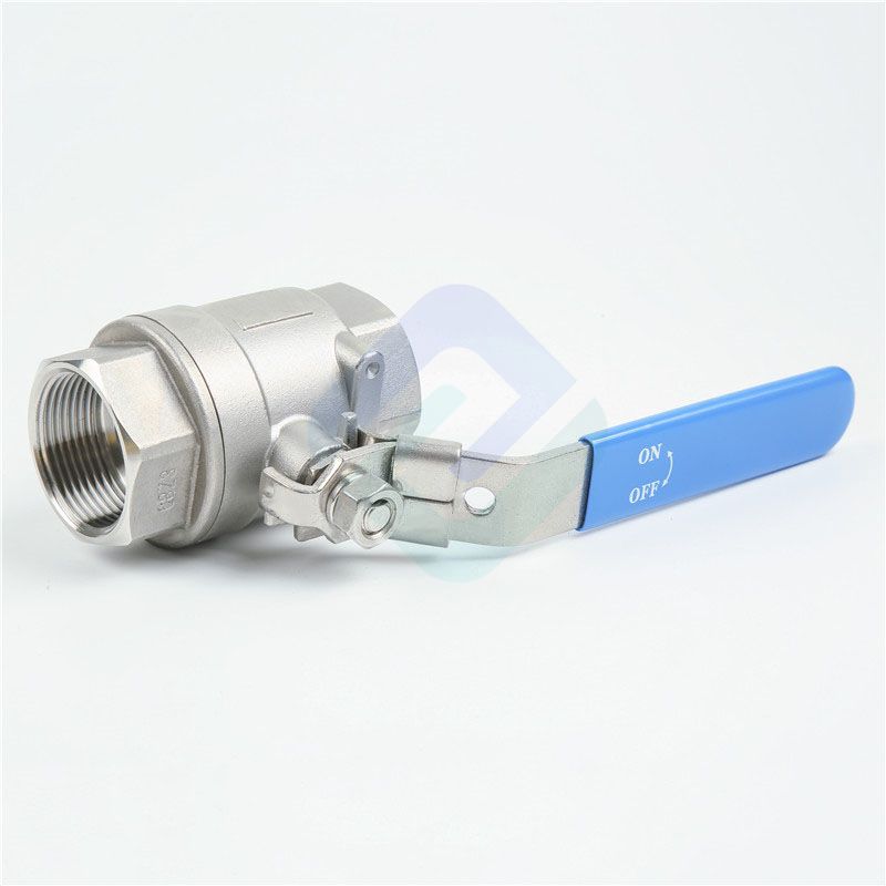 2 pc 304 316 grade stainless steel ball valve with BSP thread DN6~DN100