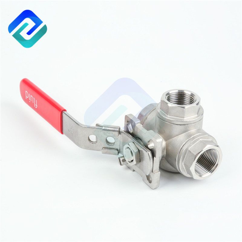 China wholesale 1/4~4 inch ball valve stainless steel 304 316 three way ball valve
