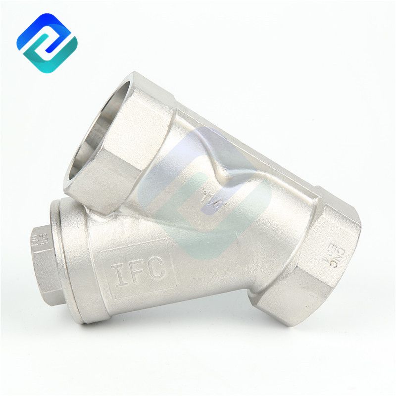 Precision casting internal thread Y-type check valve