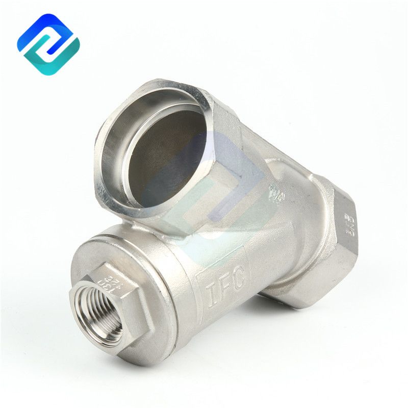 Precision casting internal thread Y-type check valve