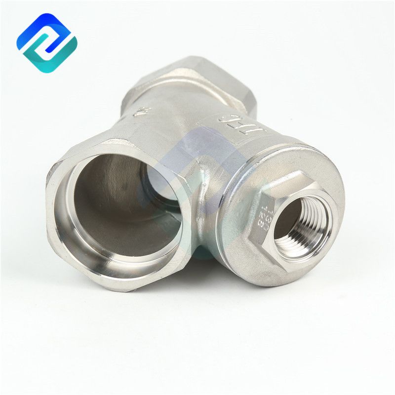 Precision casting internal thread Y-type check valve