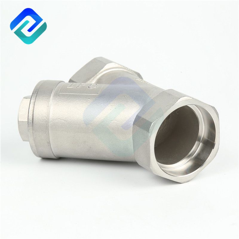 Precision casting internal thread Y-type check valve