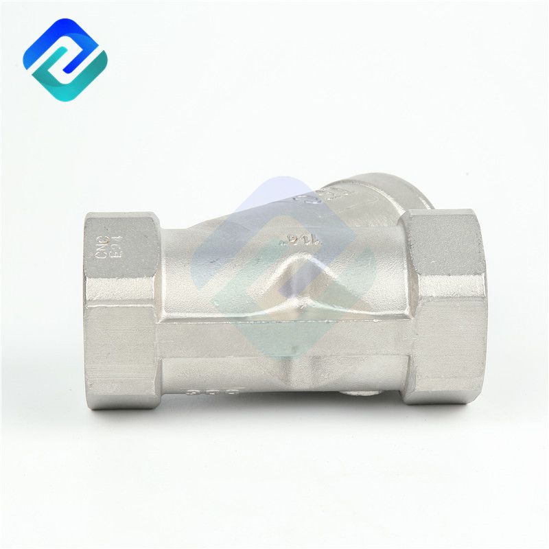 Precision casting internal thread Y-type check valve