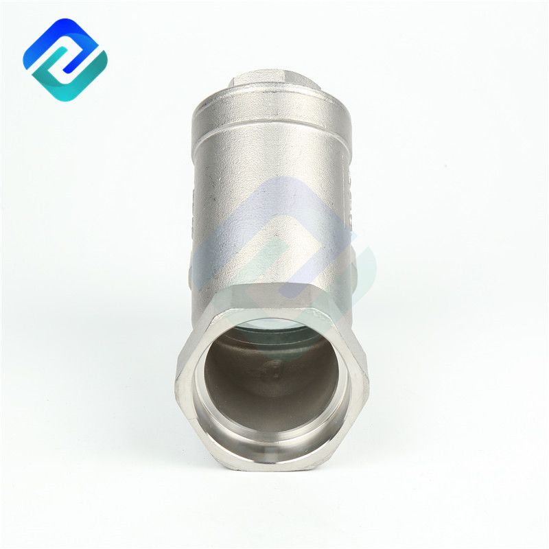 Precision casting internal thread Y-type check valve