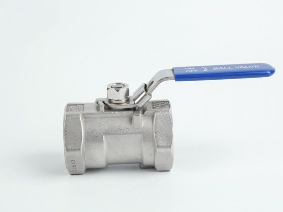 Precision casting one-piece ball valve reduced diameter with lock