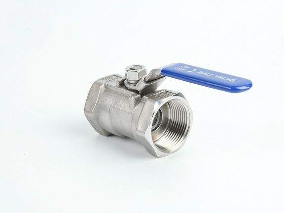 Precision casting one-piece ball valve reduced diameter with lock