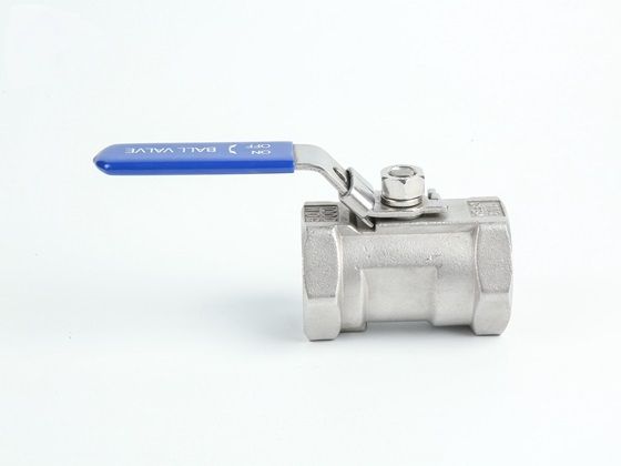 Precision casting one-piece ball valve reduced diameter with lock