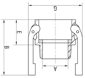 stainless steel camlock fittings lower B