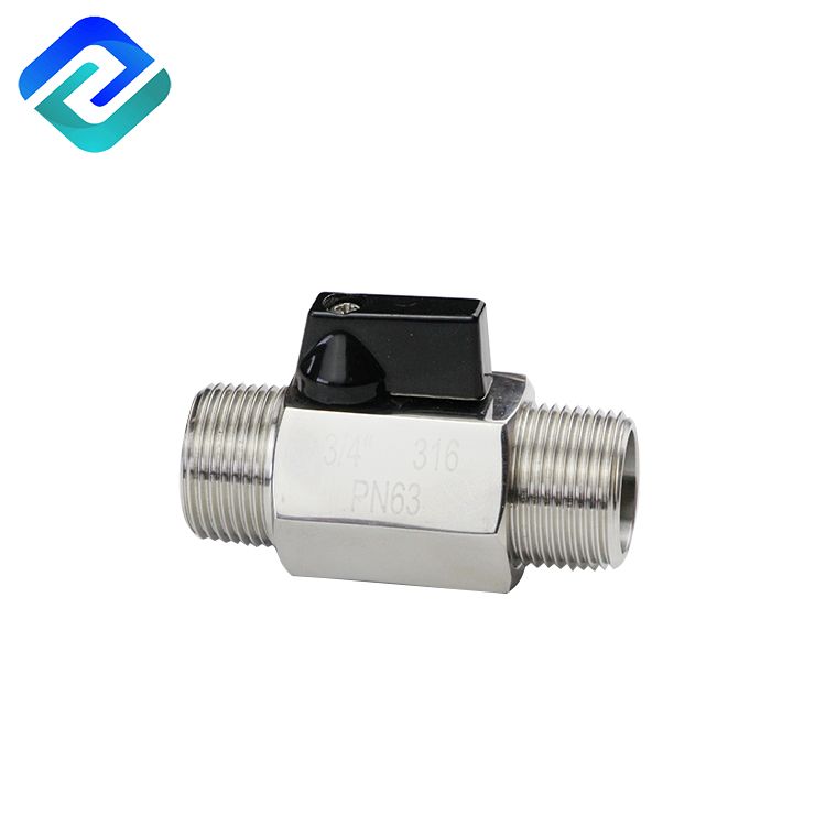 304/316 stainless steel male thread ball valve 1000 wog