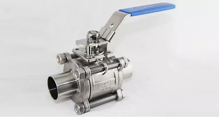 Sanitary ball valve price 2 inch stainless steel 3PC ball valve