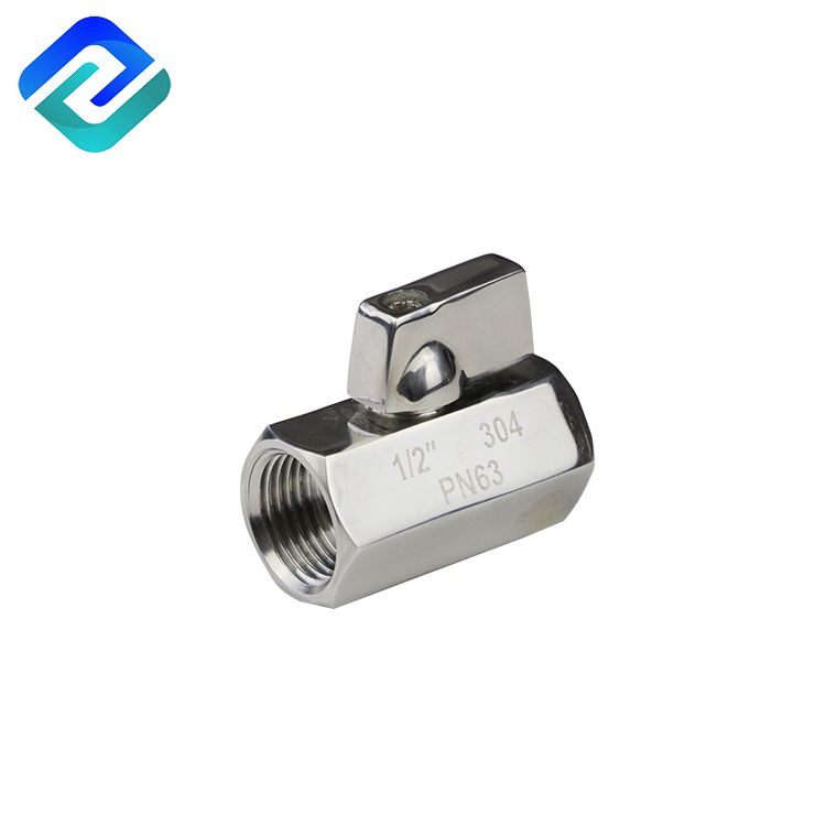 304/316 stainless steel female- female male-female male-male mini ball valve