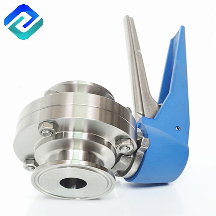 Hot Sell 304 / 316L Sanitary Stainless Steel Clamped Weld Butterfly Valve